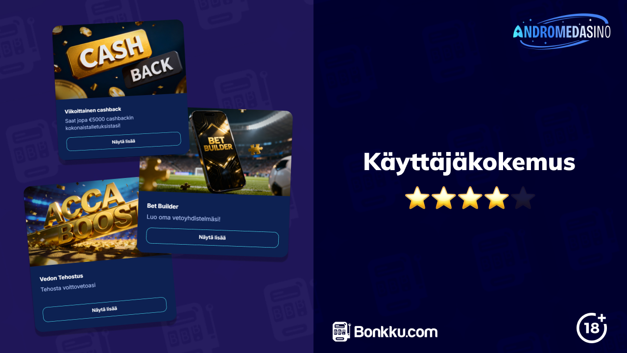 andromedasino käyttäjäkokemus