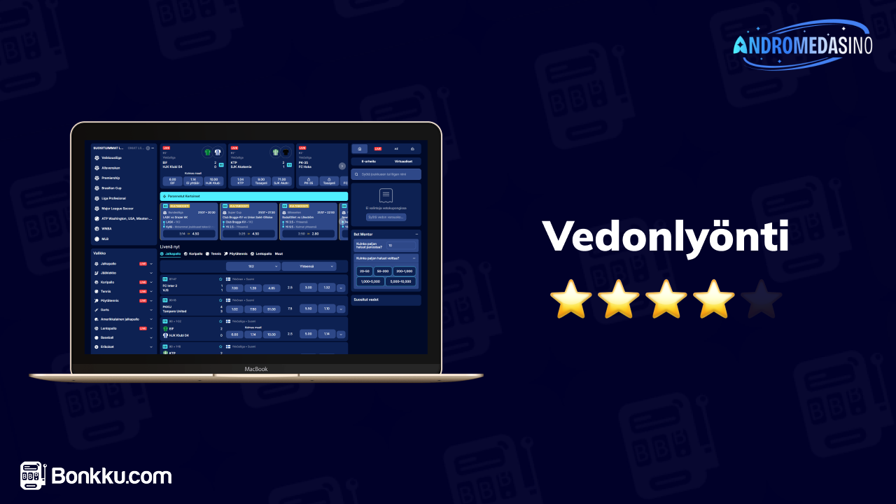 andromedasino vedonlyönti