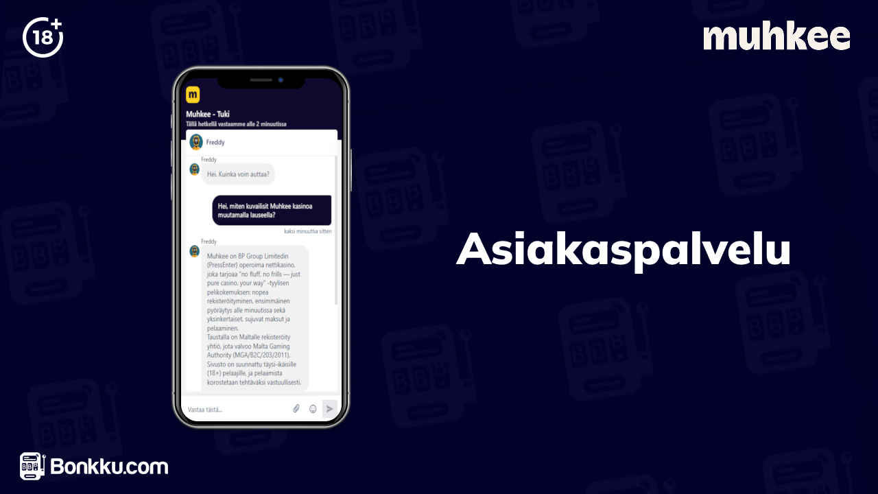 muhkee casino asiakaspalvelu