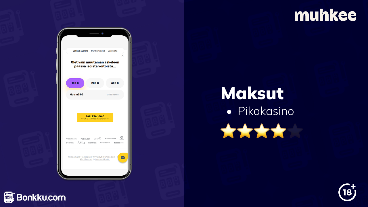muhkee casino maksut