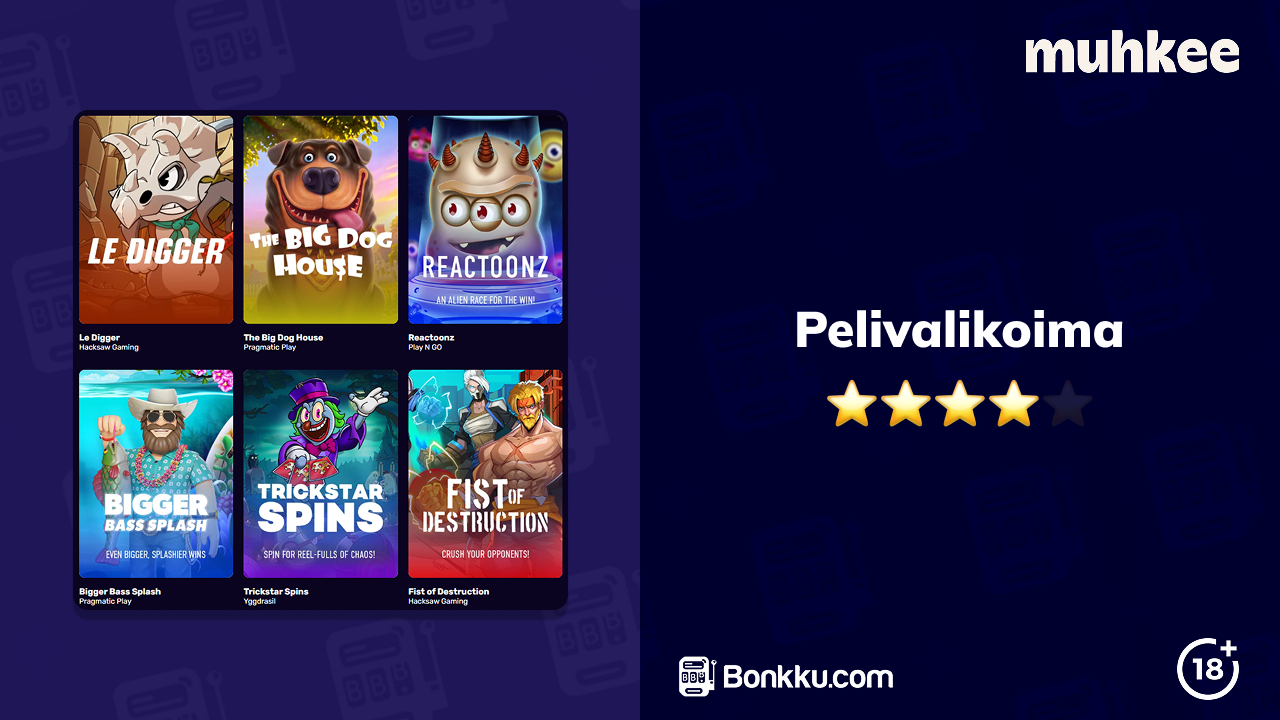 muhkee casino pelivalikoima