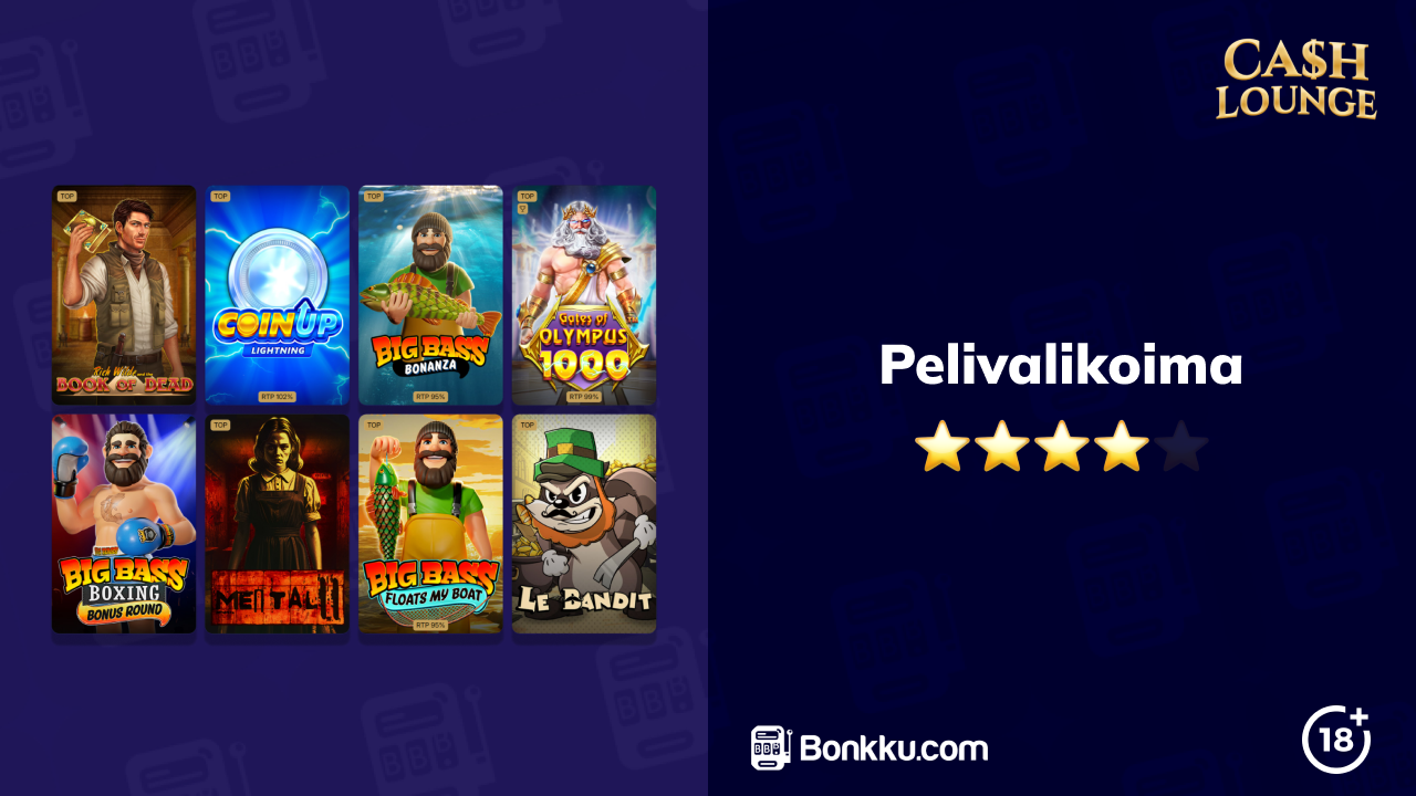 cashlounge casino pelivalikoima