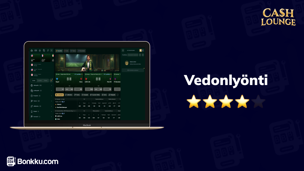 cashlounge casino vedonlyönti