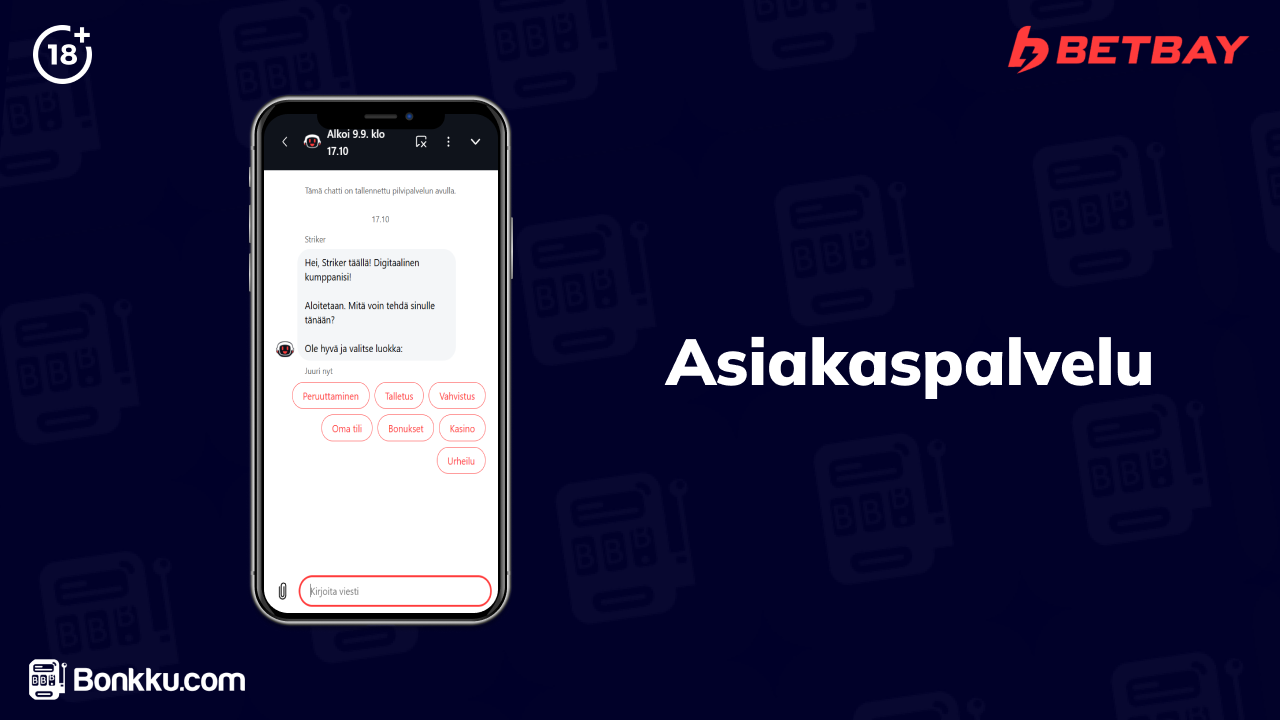 betbay casino asiakaspalvelu