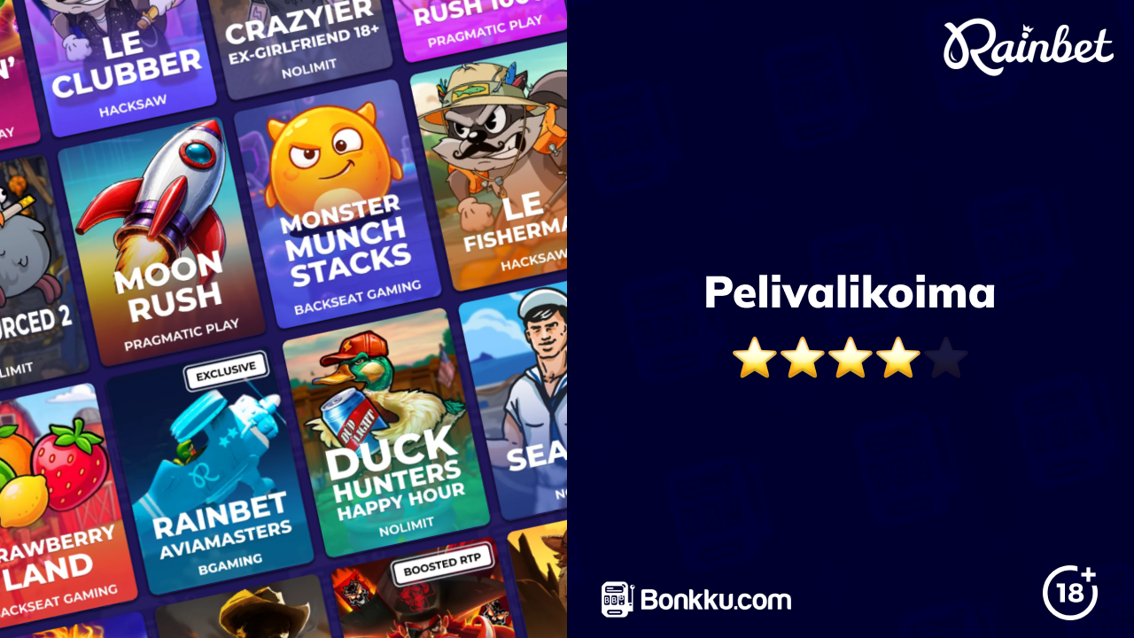 rainbet casino pelivalikoima