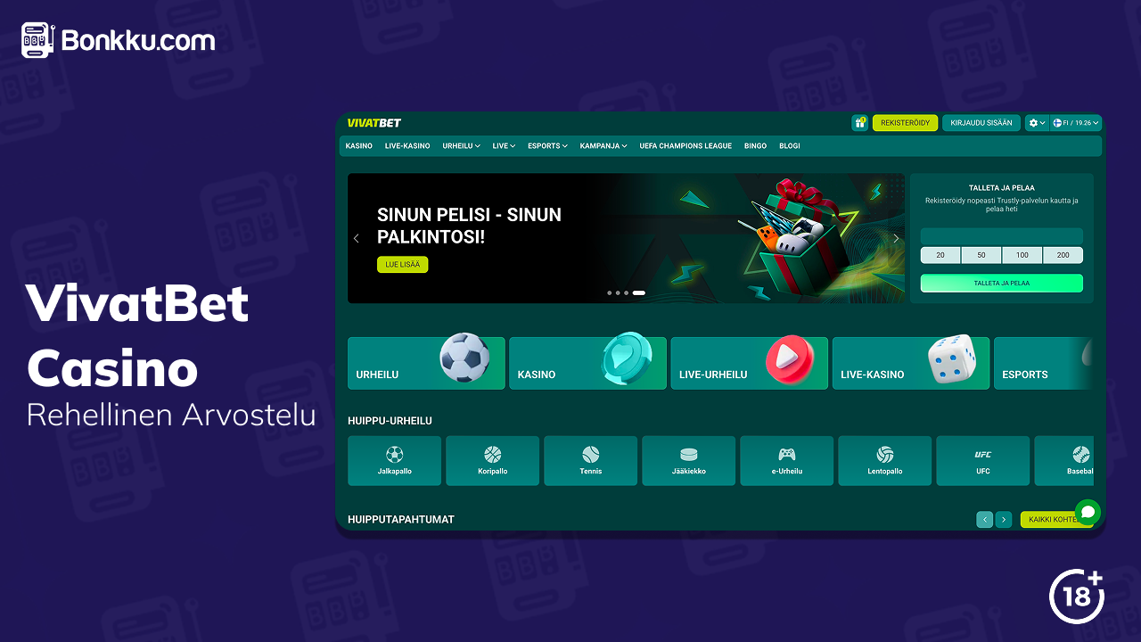 vivatbet casino arvostelu