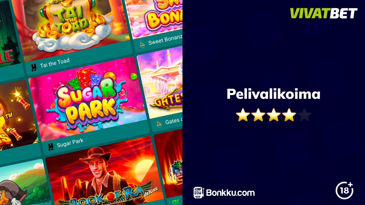vivatbet casino pelivalikoima