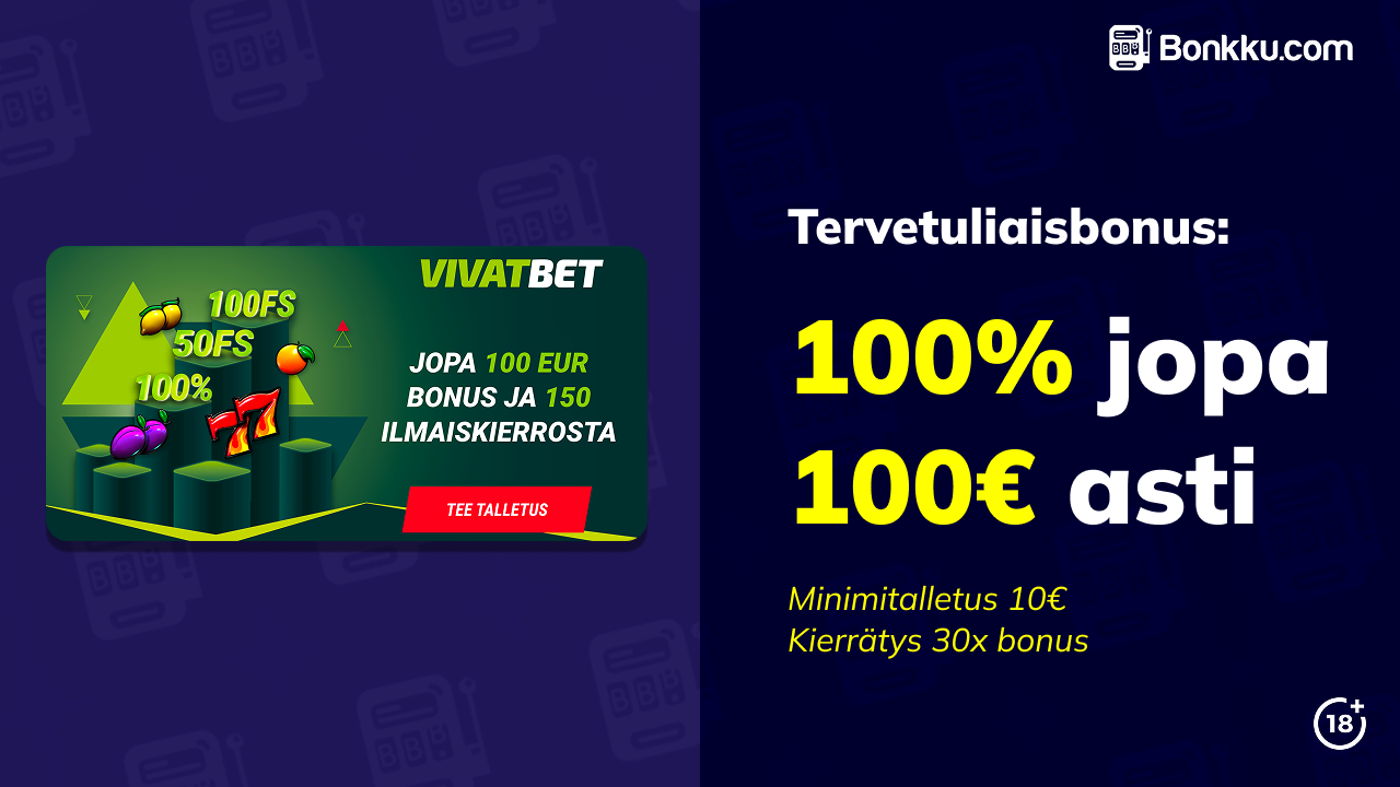 vivatbet casino tervetuliaisbonus