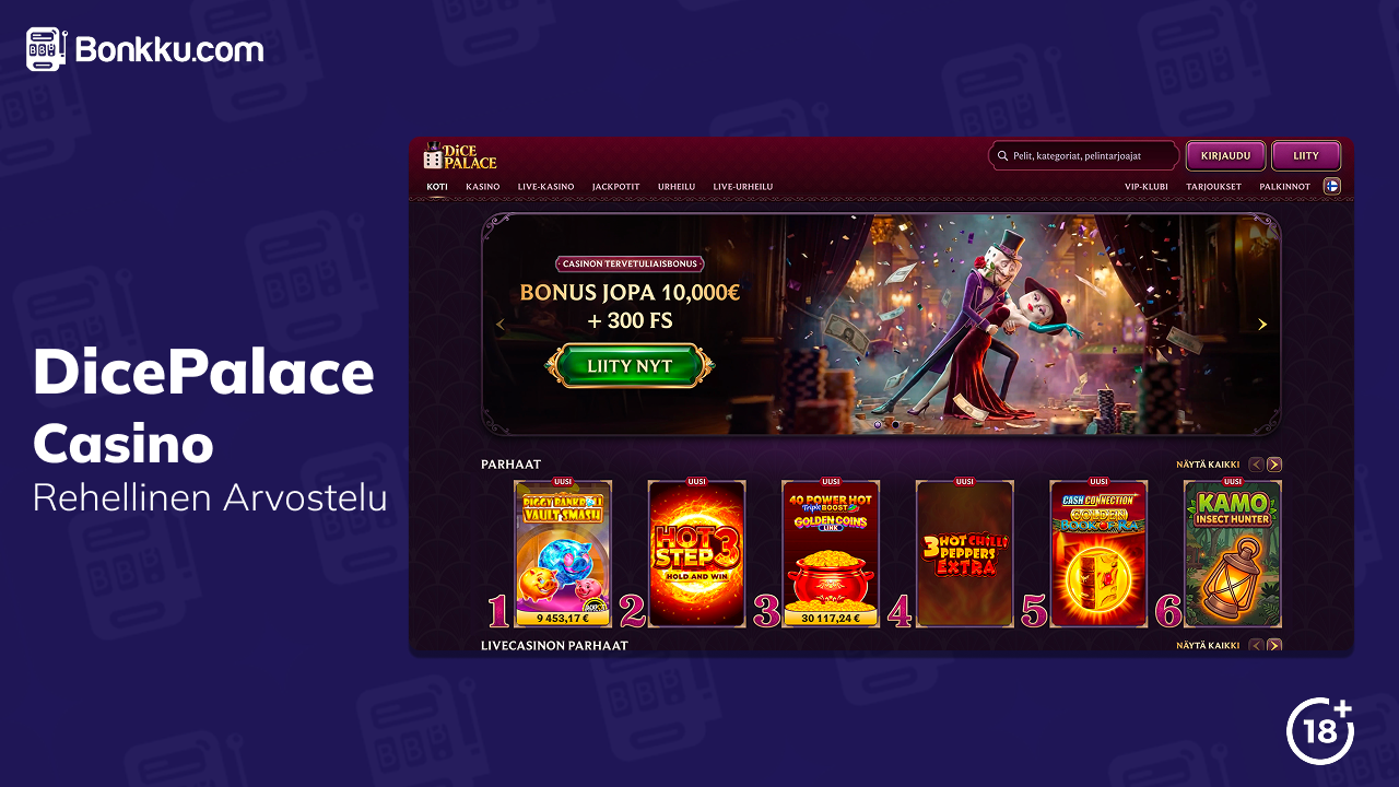dicepalace casino arvostelu