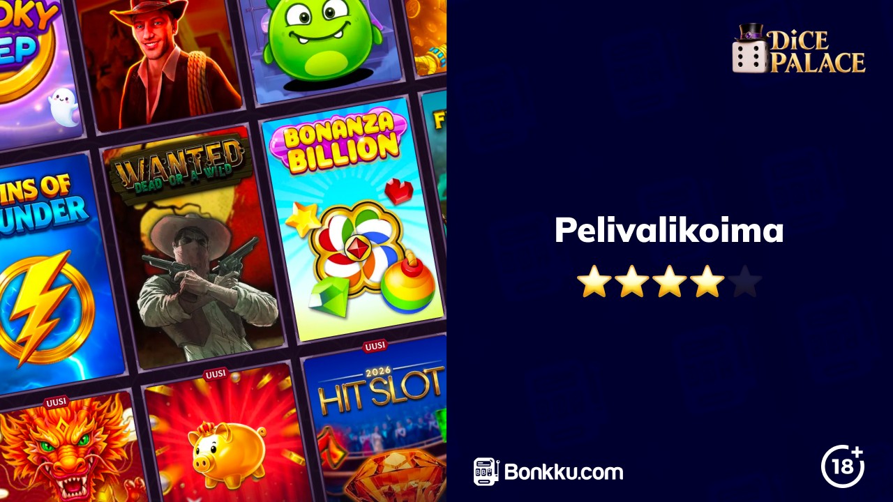 dicepalace casino pelivalikoima