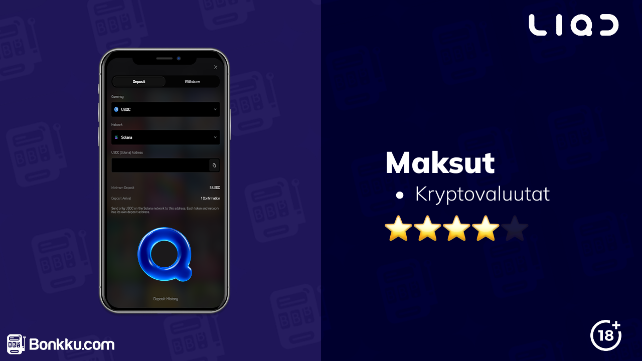 liqd kasino maksutavat