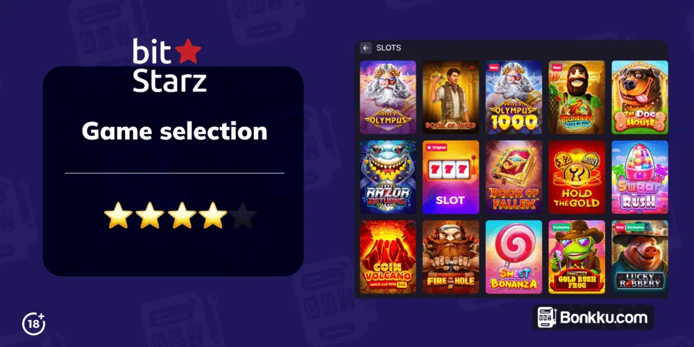 Bitstarz Game Selection