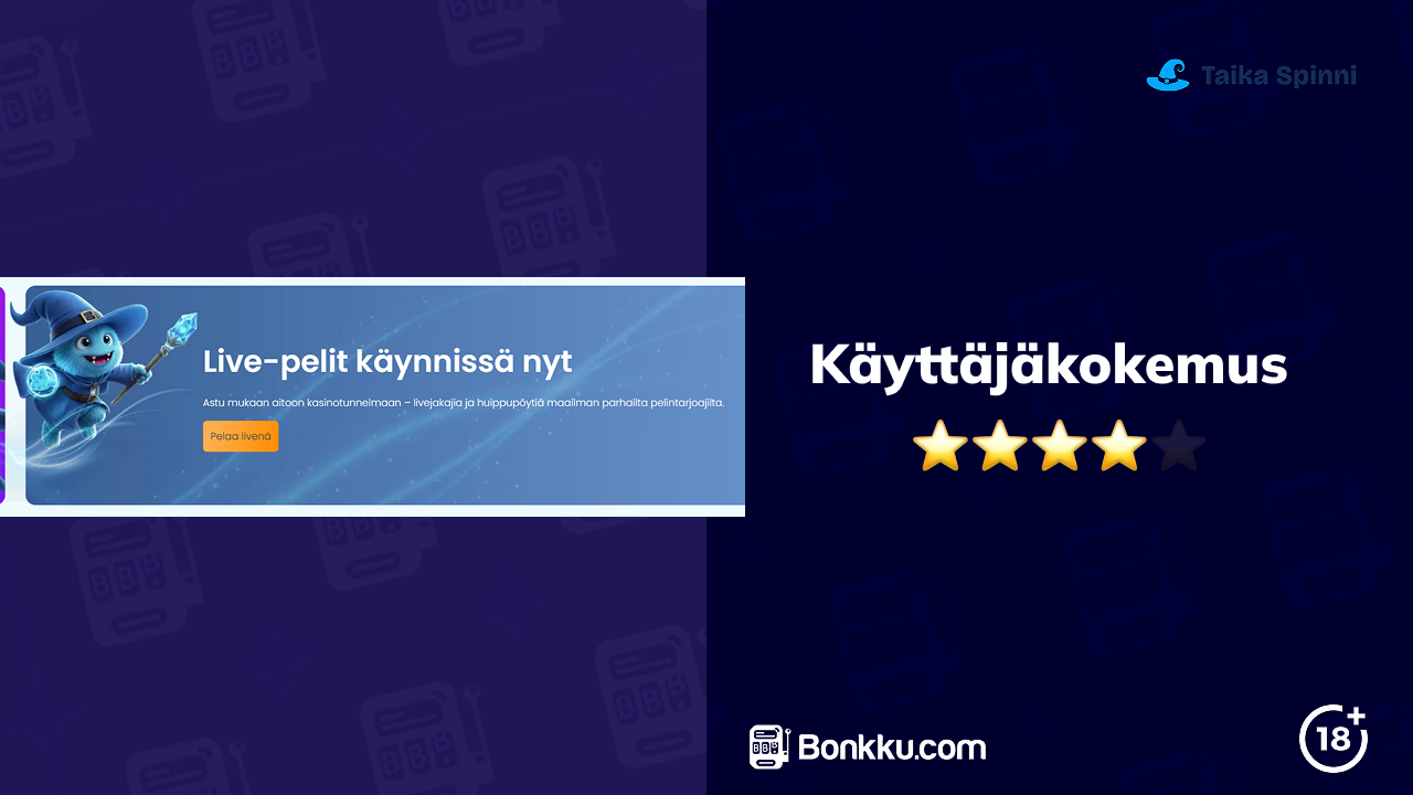 taika spinni casino käyttäjäkokemus