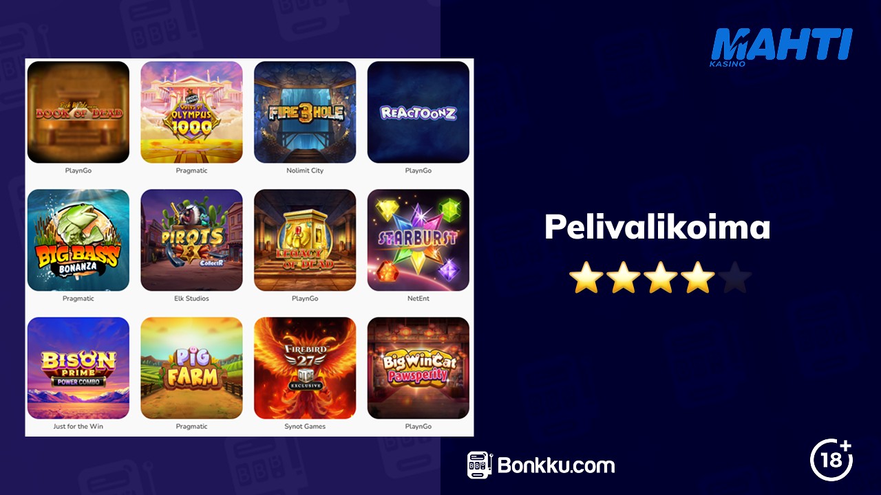 mahti kasino pelivalikoima