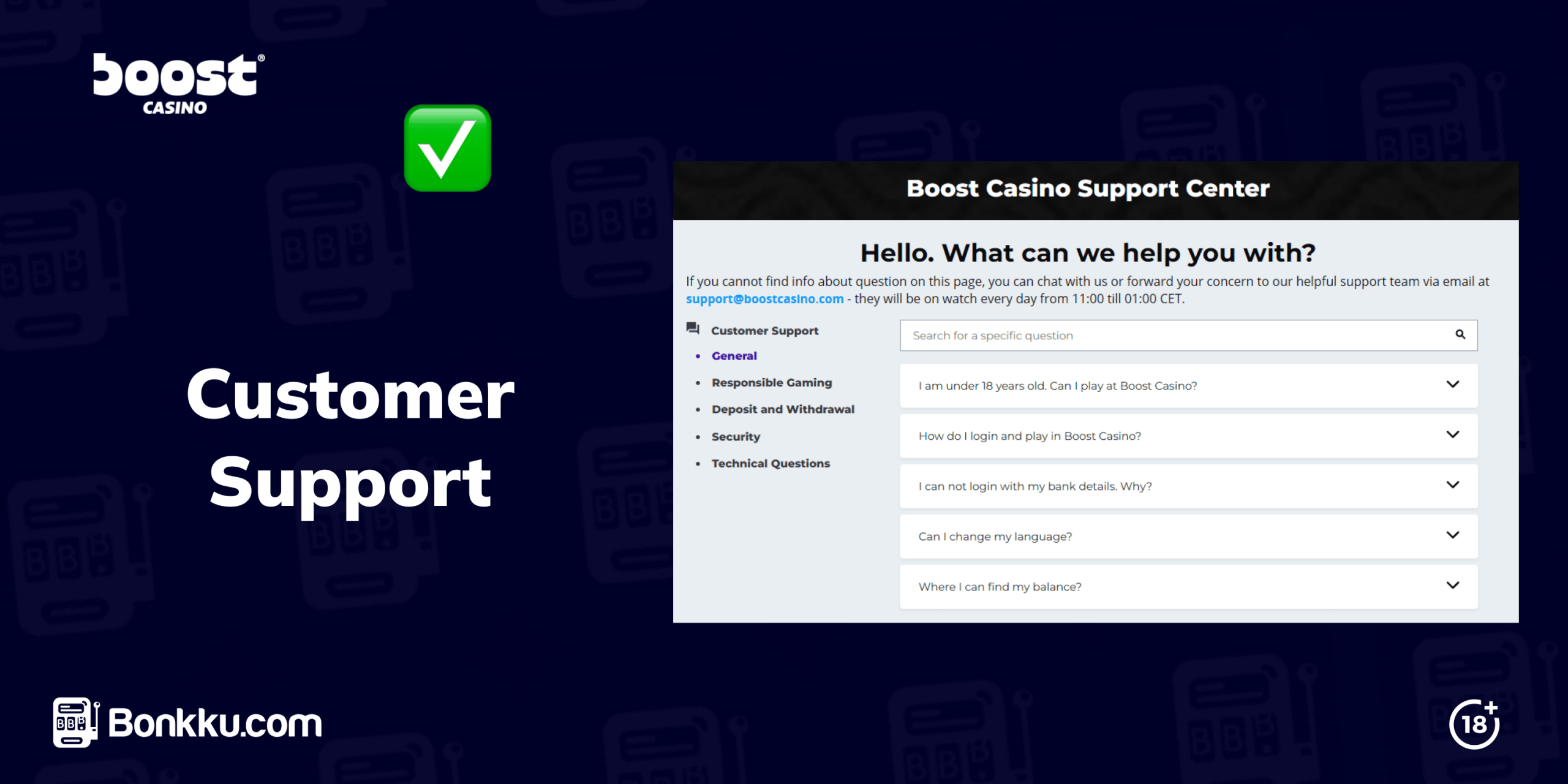 boost casino customer support