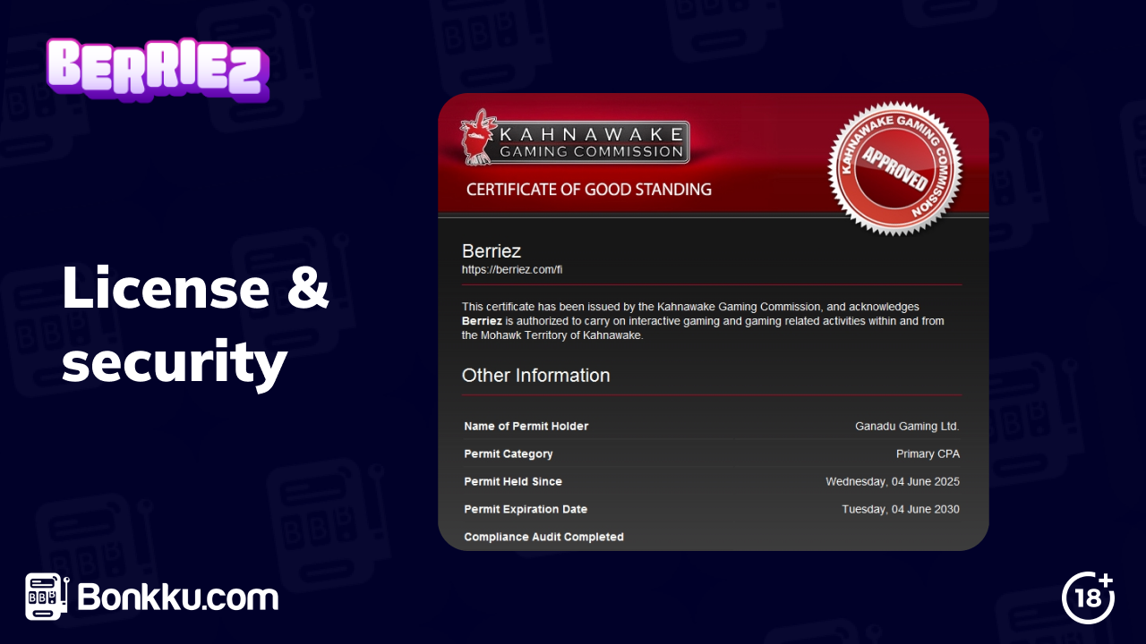 is berriez casino safe