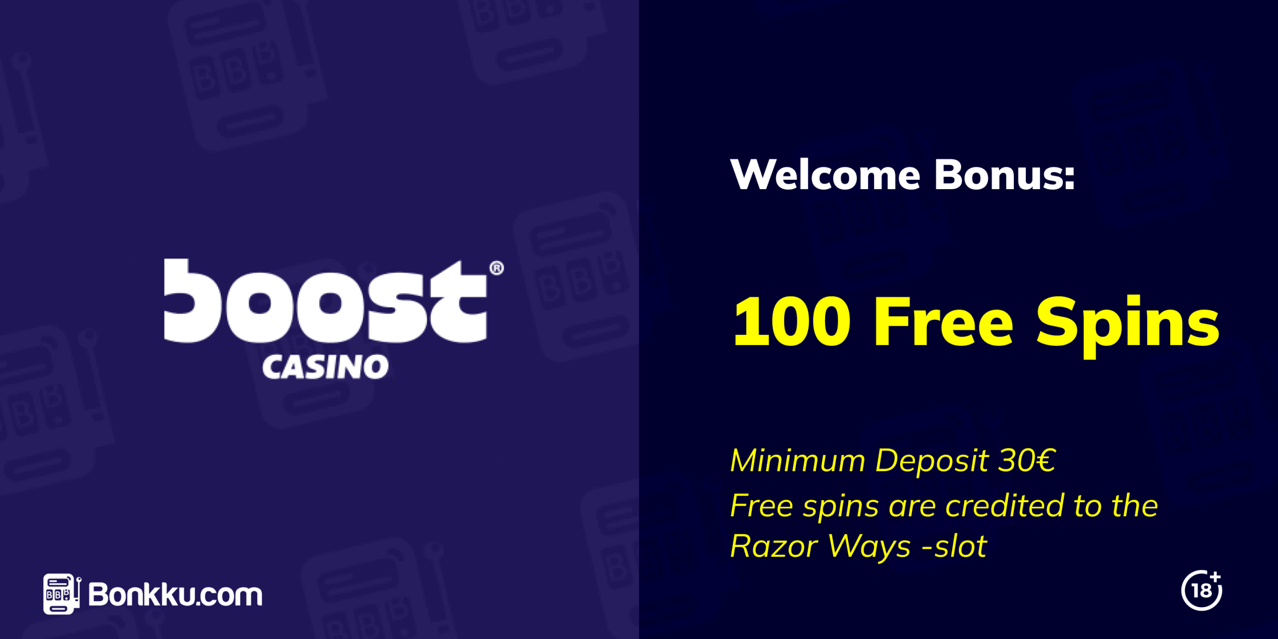 welcome bonus at boost casino