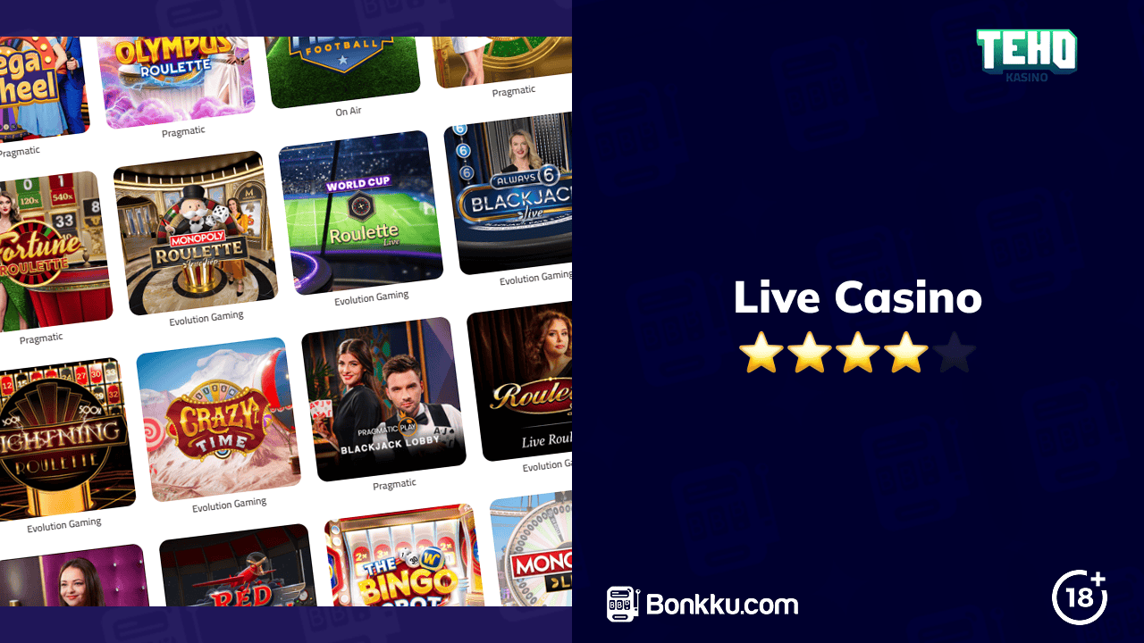 live casino at teho kasino