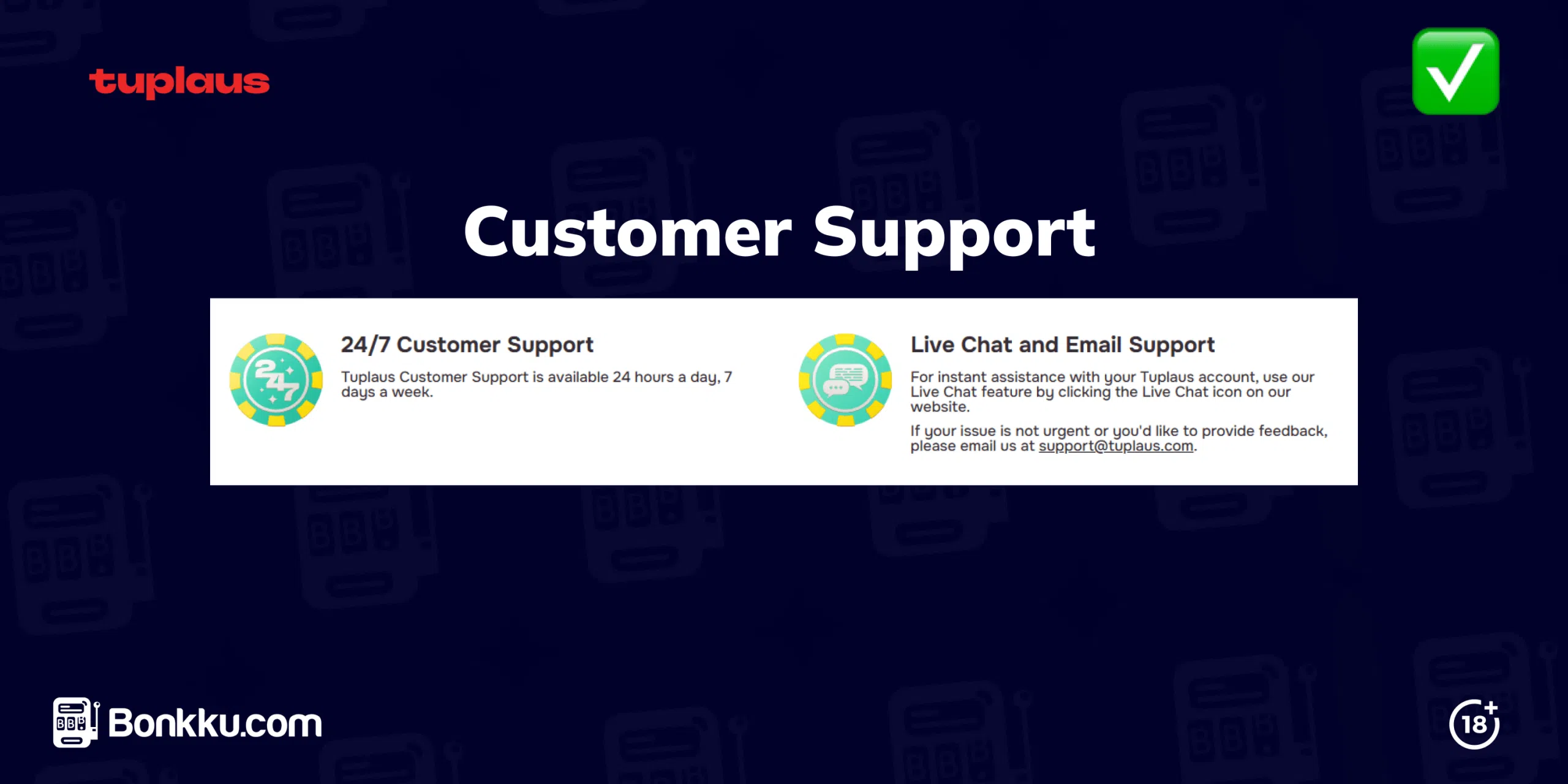 tuplaus customer support