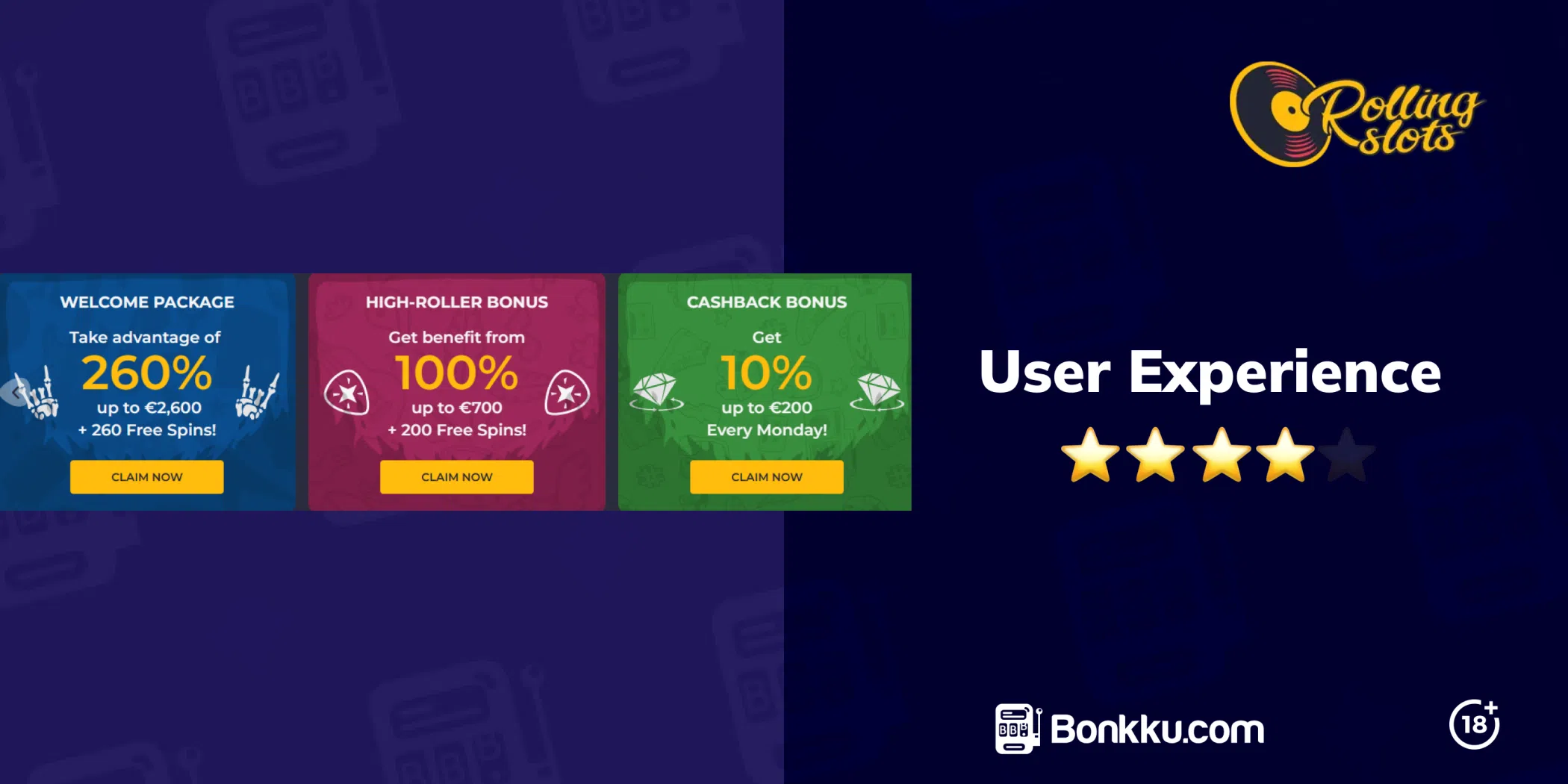 rolling slots casino user experience