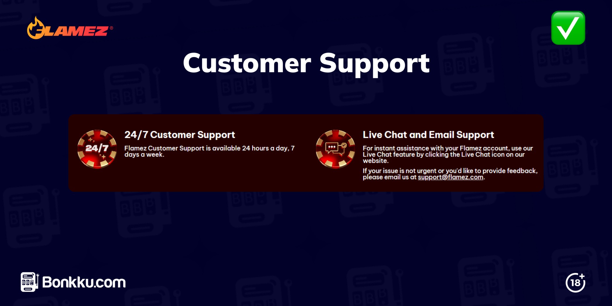 flamez casino customer support