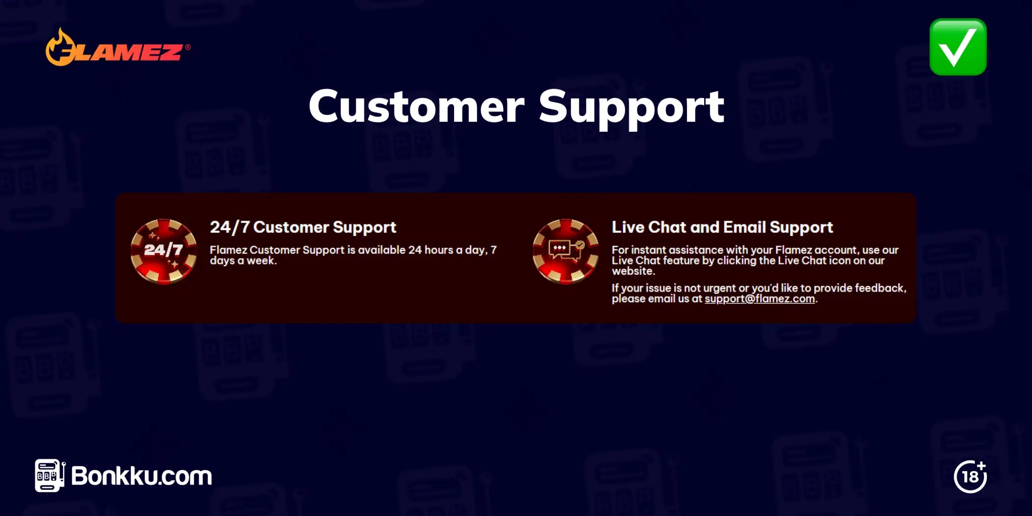 flamez casino customer support