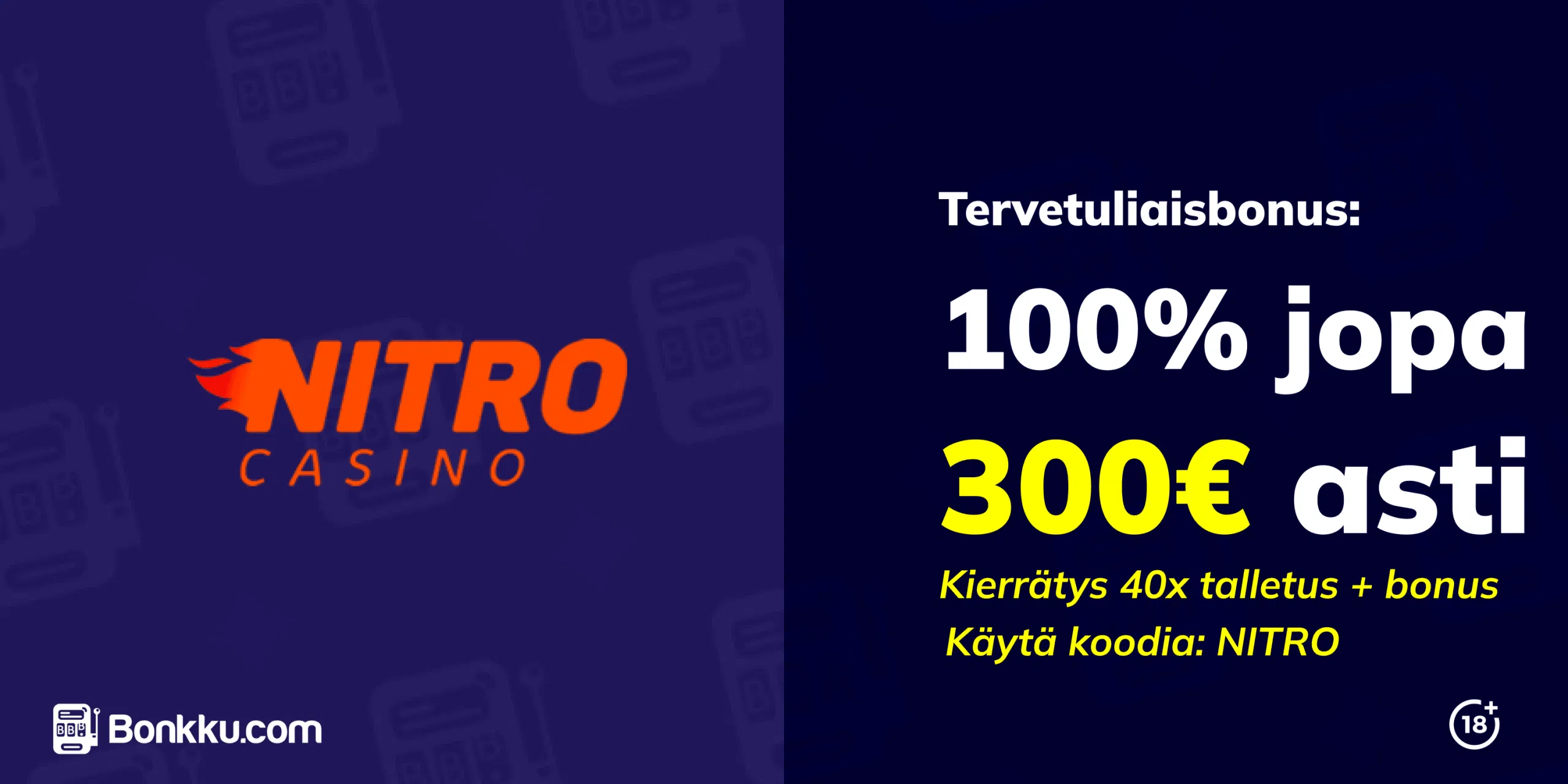 nitro casino tervetuliaisbonus