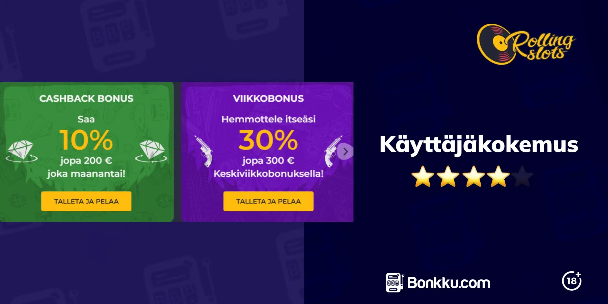 rolling slots casino käyttäjäkokemus