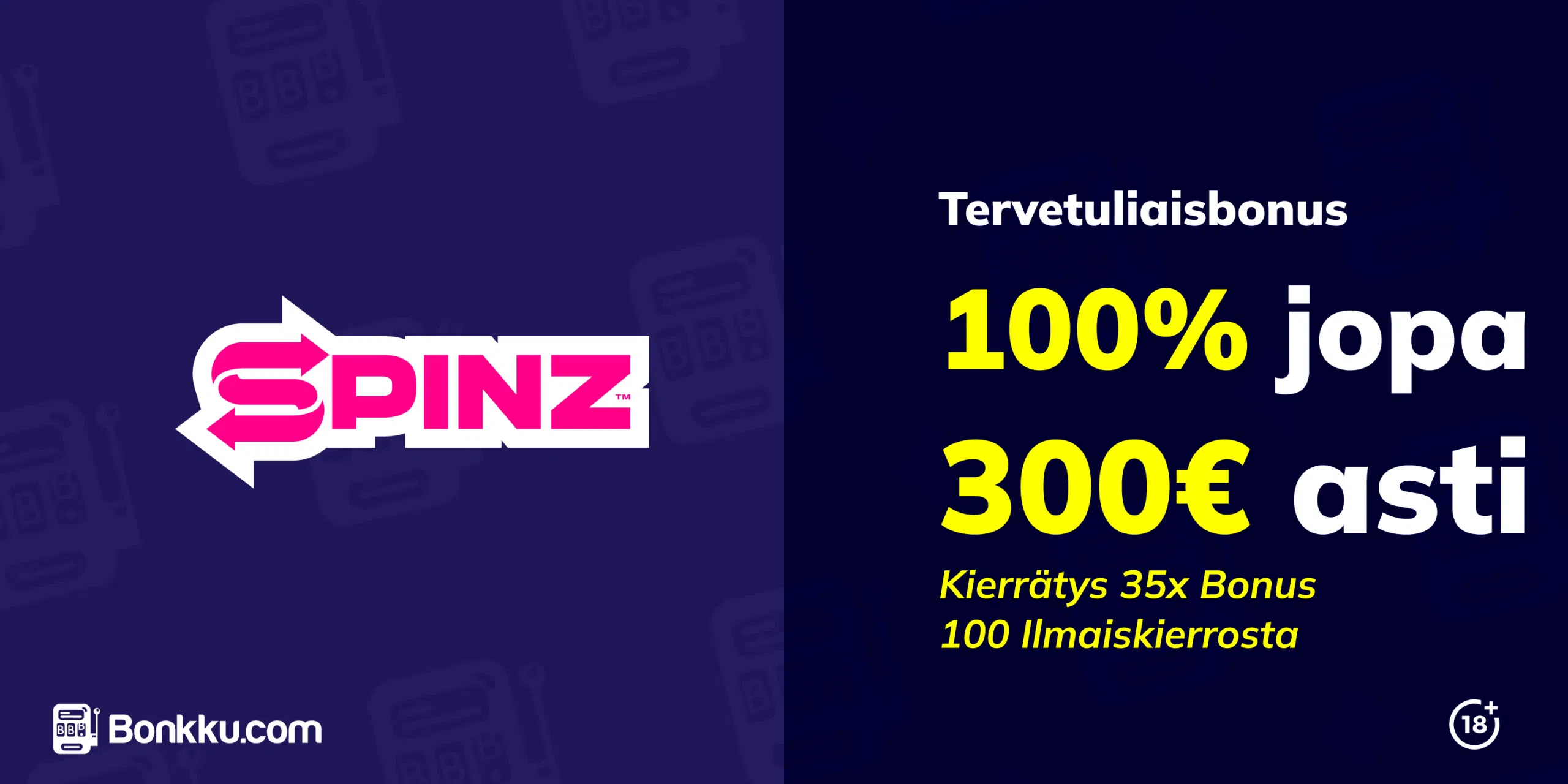 spinz tervetuliaisbonus