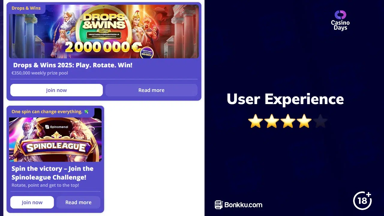 casino days user experience