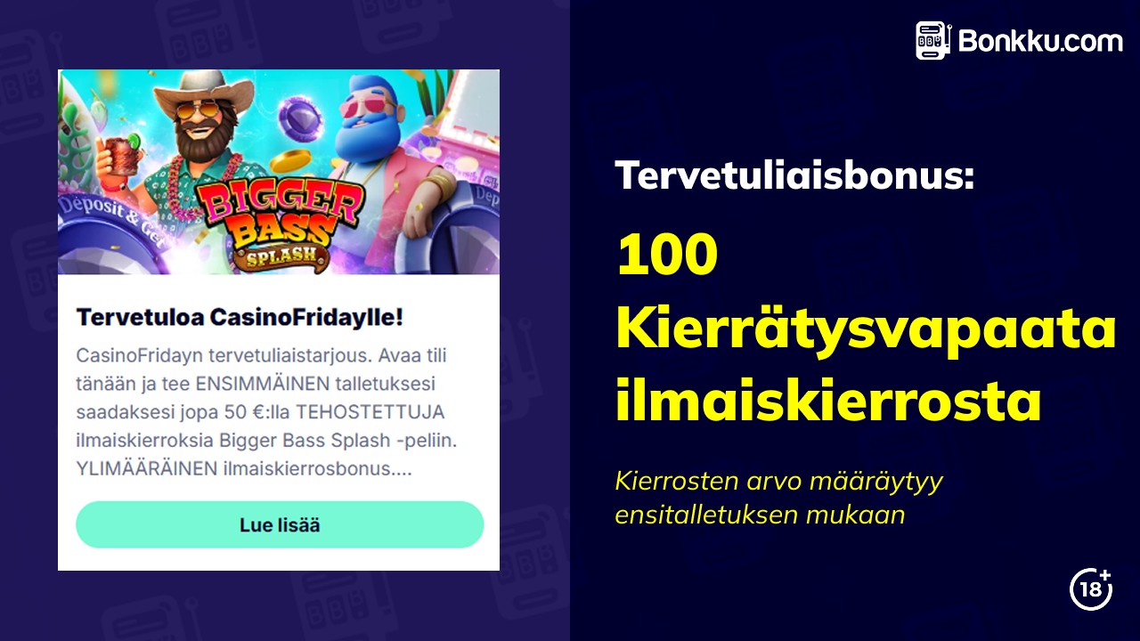 casino friday tervetuliaisbonus