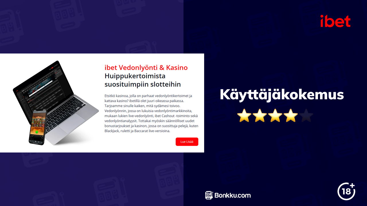 ibet casino käyttäjäkokemus