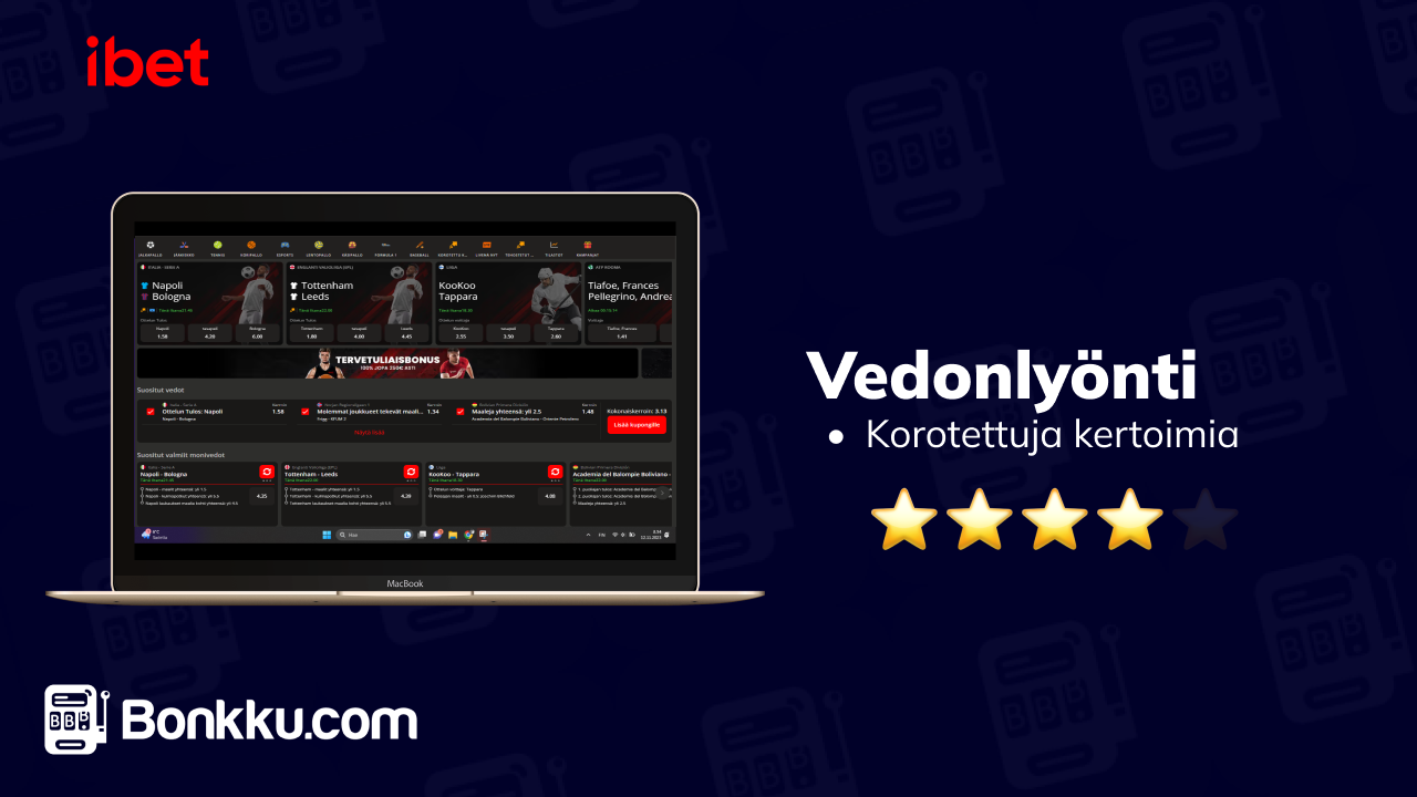 ibet casino vedonlyönti