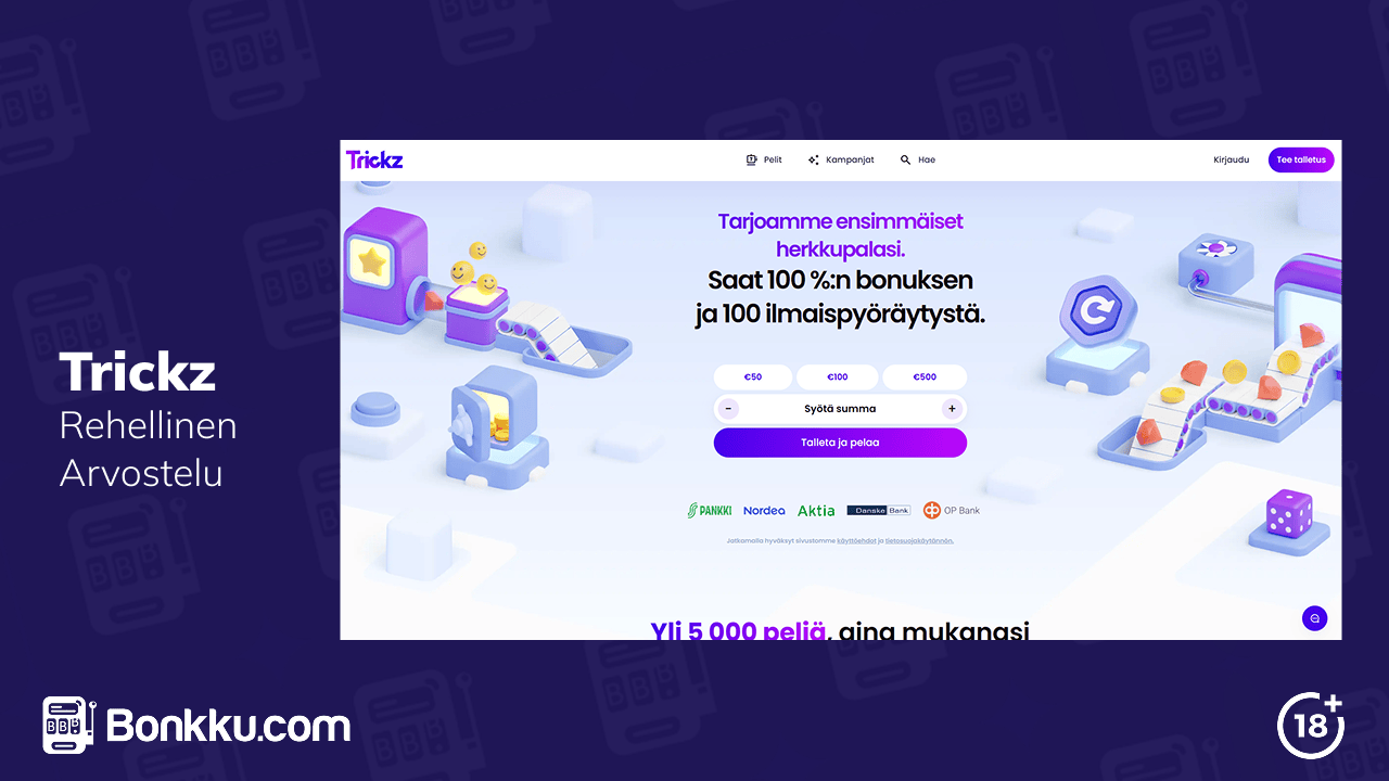 trickz casino arvostelu