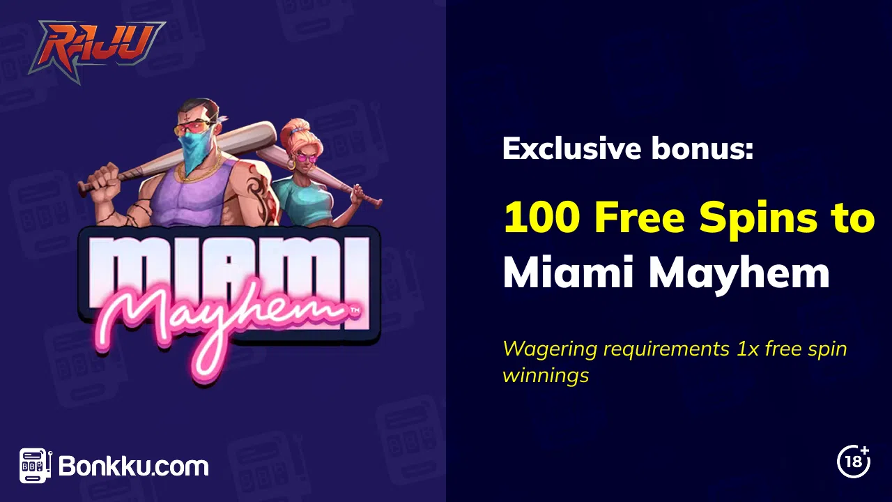 exclusive raju casino welcome bonus for bonkku.com players