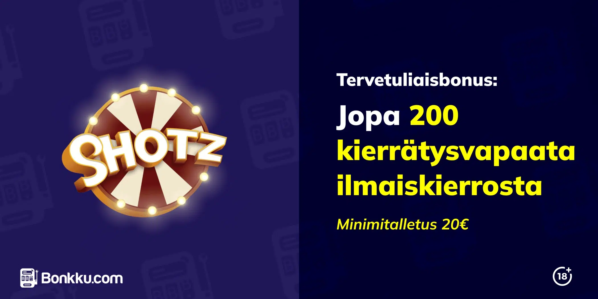 shotz casino tervetuliaisbonus