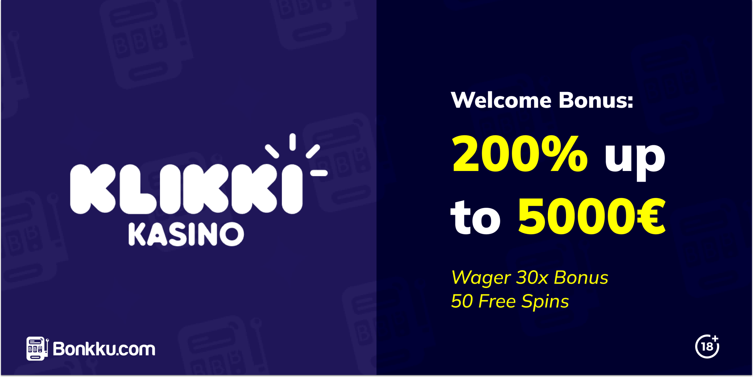 klikki kasino 200% welcome bonus