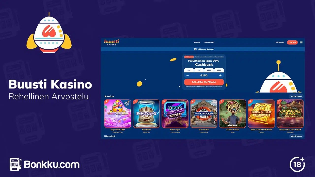 buusti kasino rehellinen arvostelu