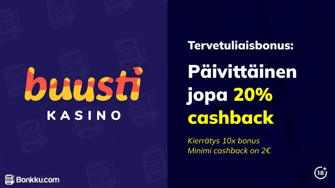 buusti kasino tervetuliaisbonus