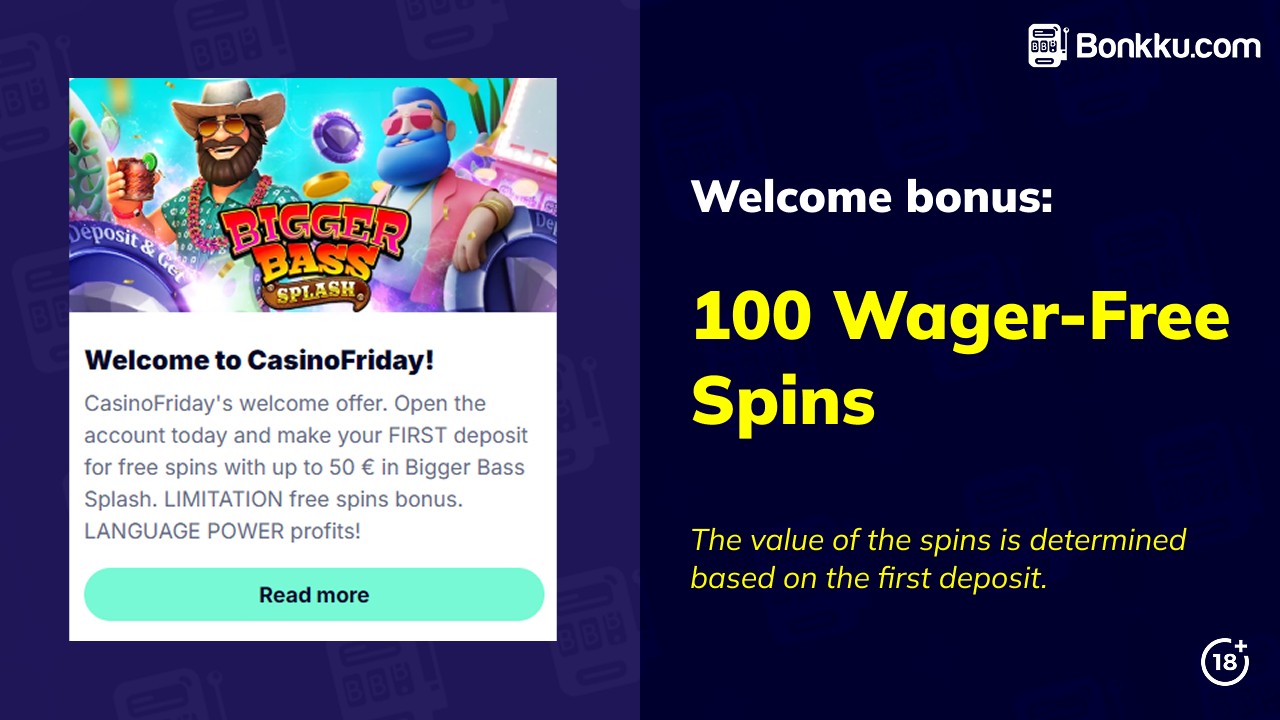 casino friday welcome bonus
