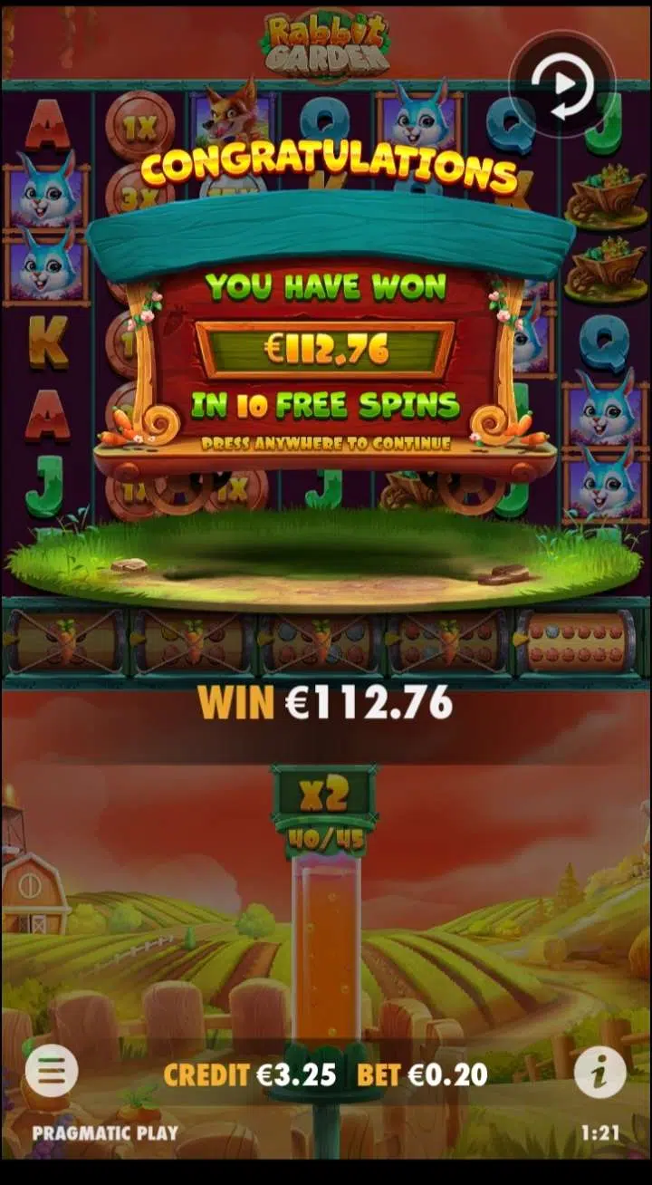 Big wins screenshot