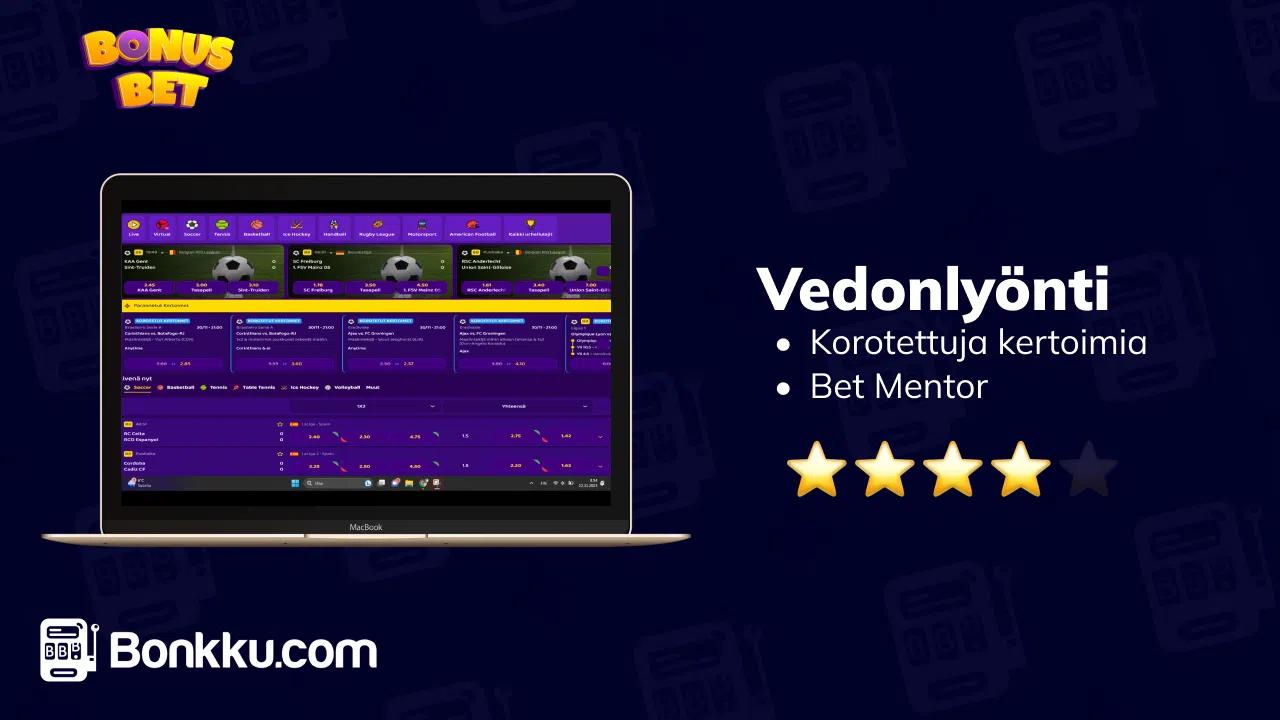 bonusbet vedonlyönti