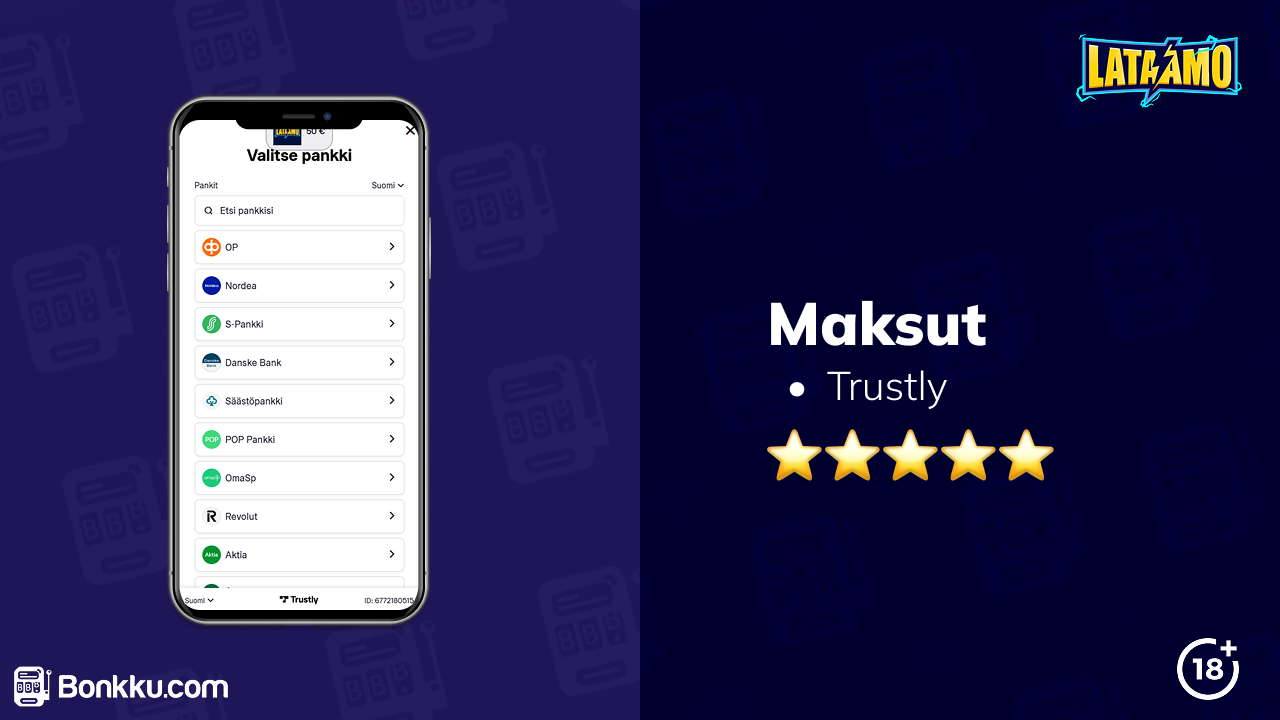 lataamo casino maksut