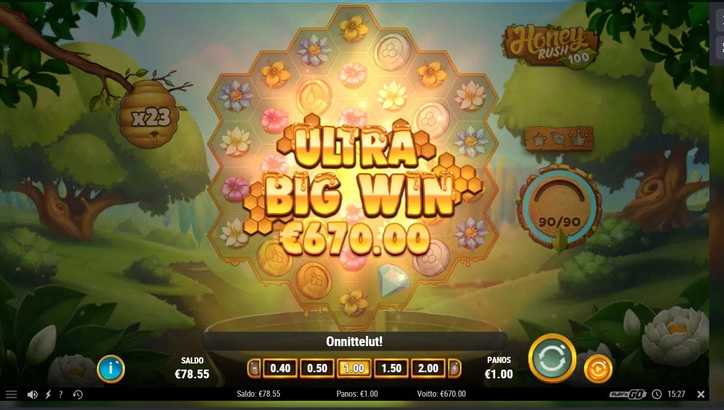 Big wins screenshot