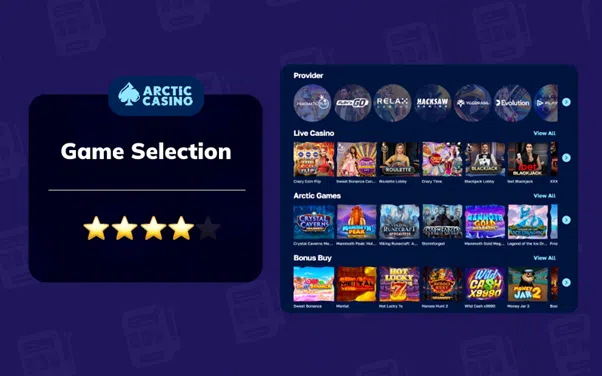 Arctic Casino Game Selection bonkku