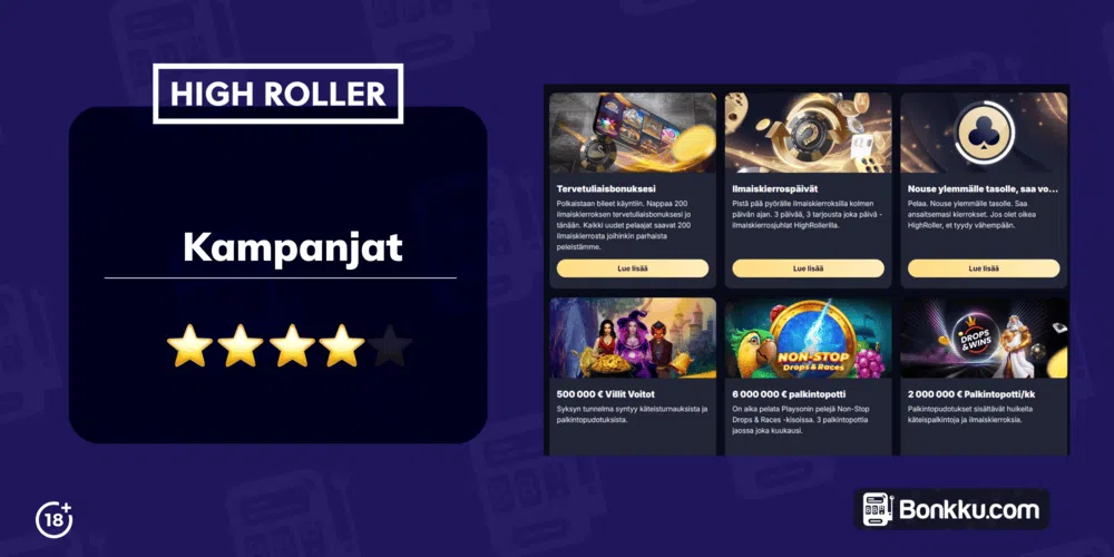 highroller kampanjat