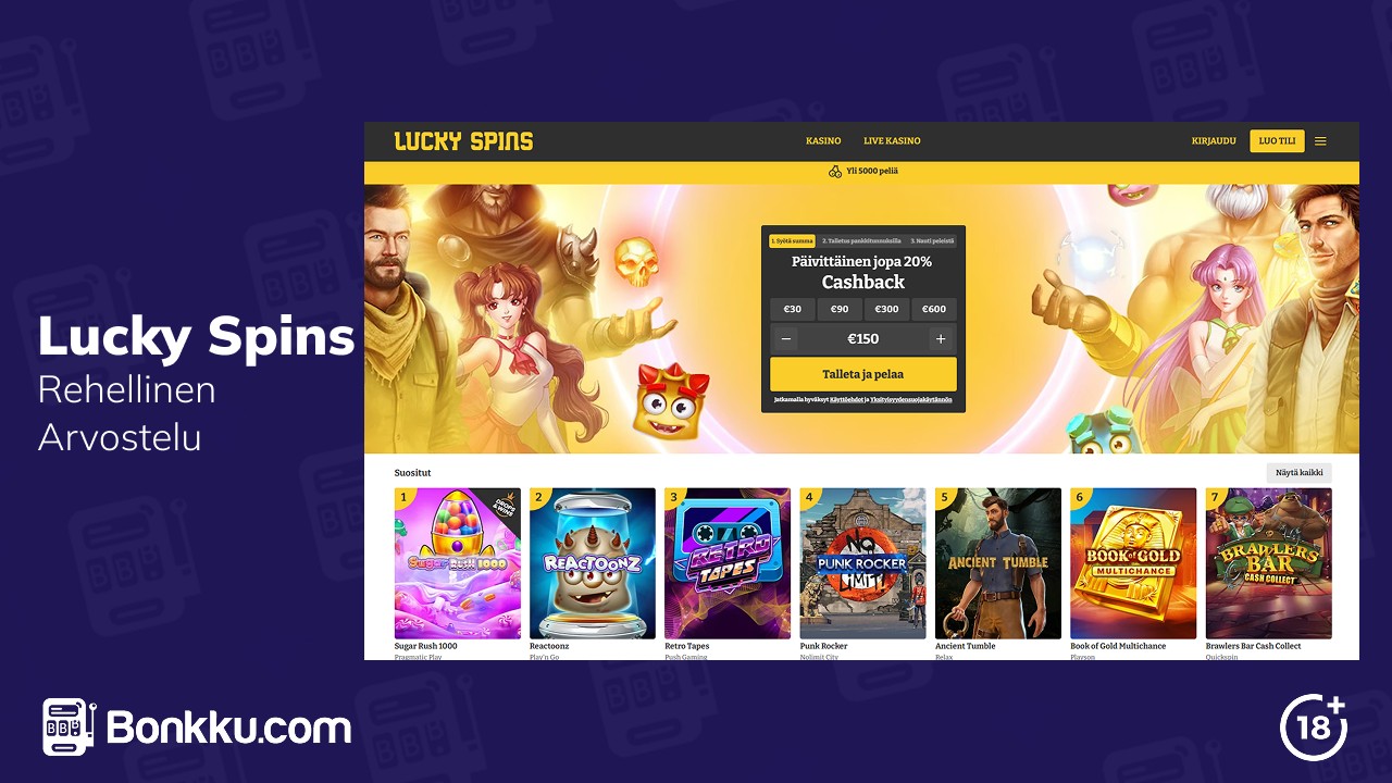 lucky spins casino arvostelu
