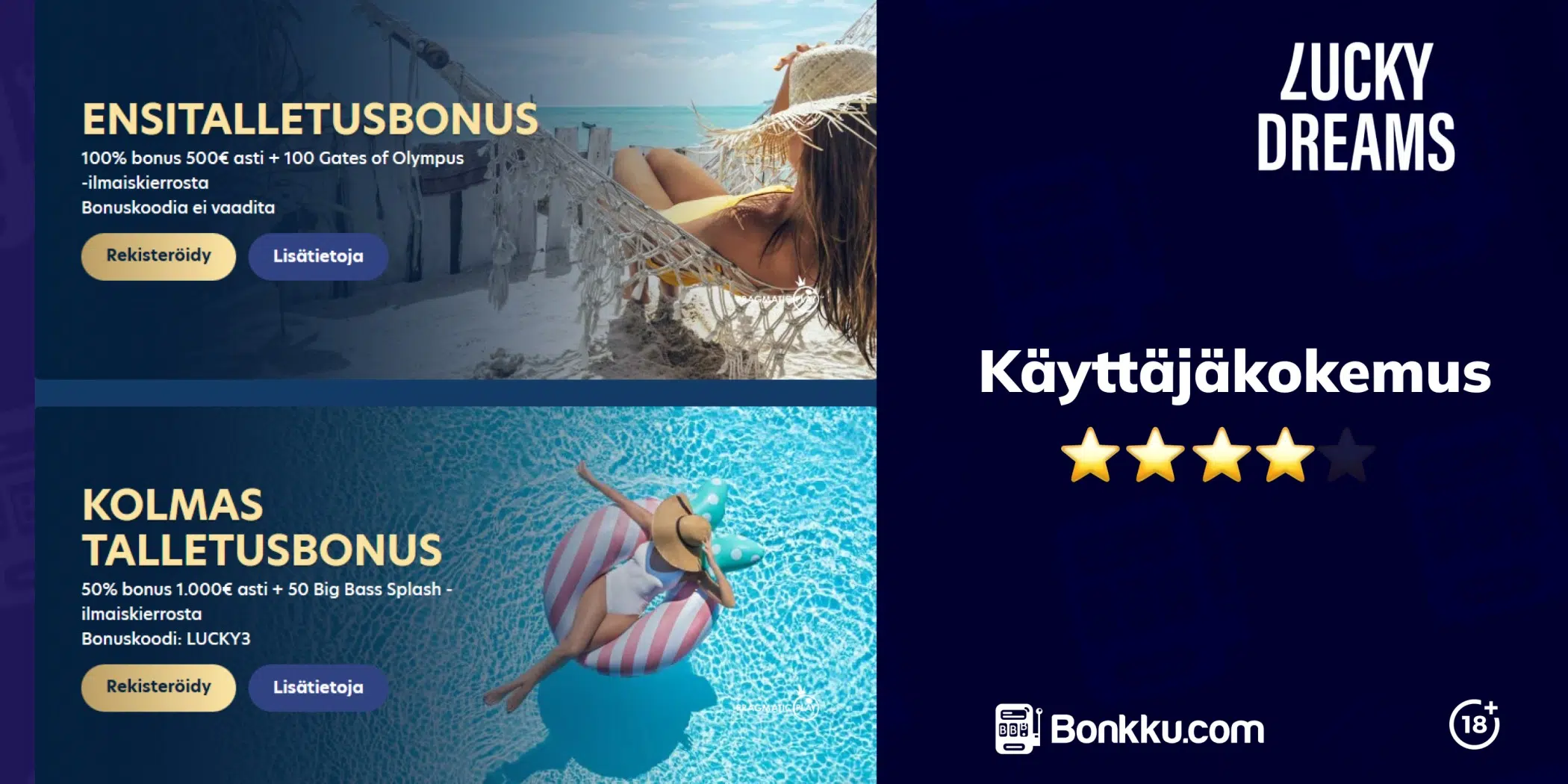 lucky dreams käyttäjäkokemus