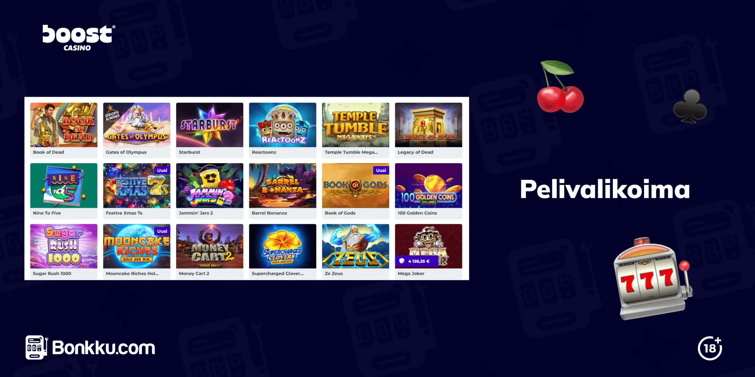 boost casino pelivalikoima