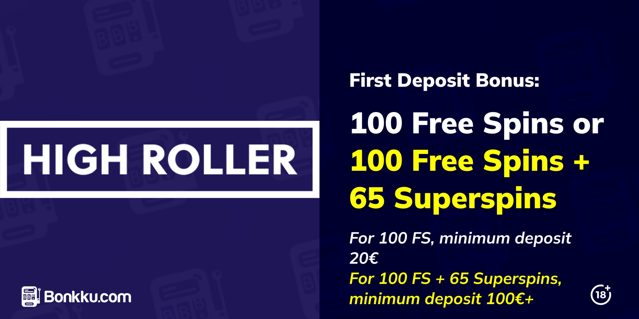highroller welcome bonus
